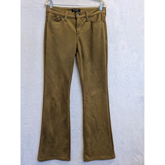 Banana Republic Low Rise Bootcut Pants Women's Size 28/6 Brown Excellent - Picture 1 of 8